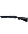 A&K M870 Full Metal Full Stock Shotgun - Black Polymer Furniture