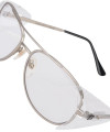 Aviator Glasses Clear Lens - Ansi Z87.1+ Rated